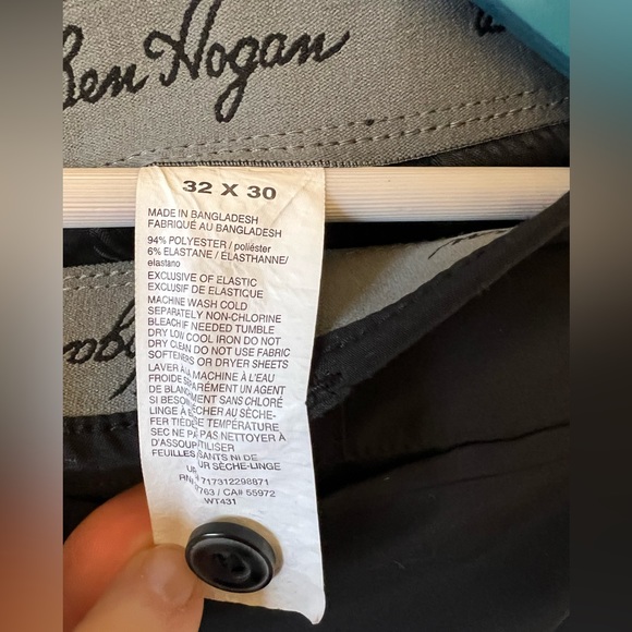 Ben Hogan Black Golf Pants Size 32x30 - Picture 3 of 6